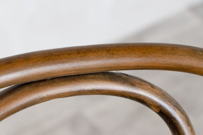 Top of Brown Bentwood Bistro Chair